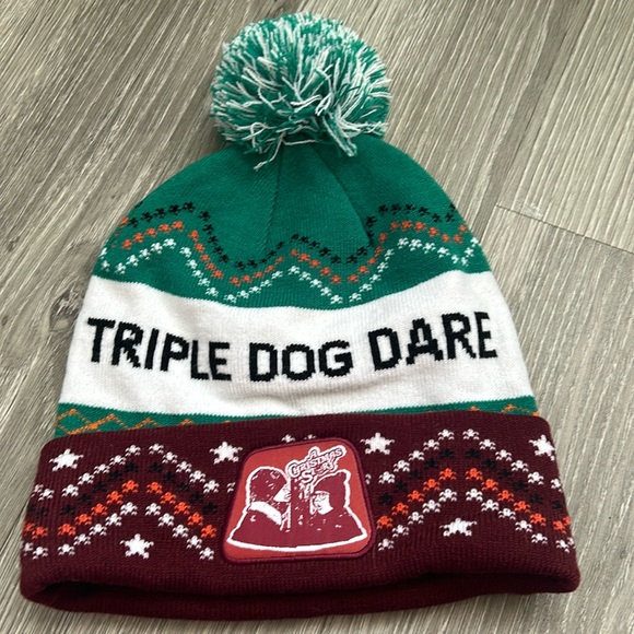 FREE WITH PURCHASE! NWOT A Christmas Story Triple Dog Dare Winter Hat - Picture 1 of 3